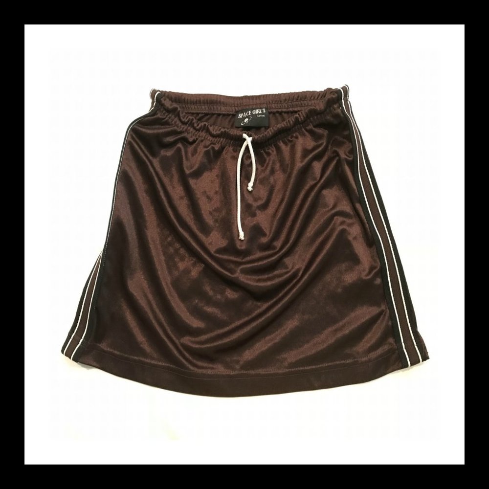 Draw String Stripe Skirt